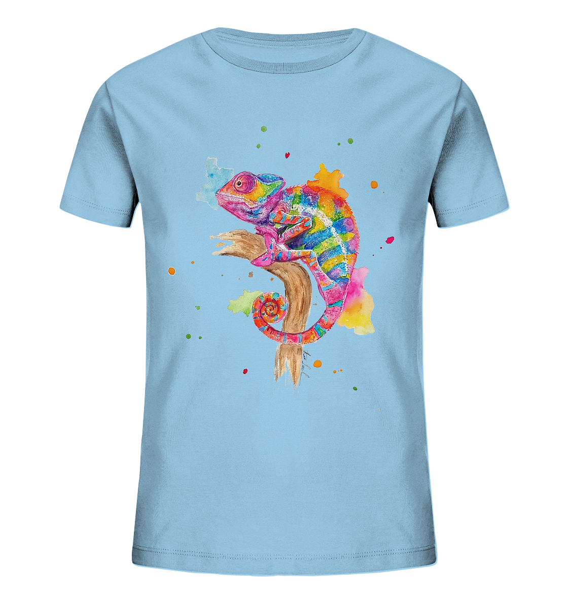 Buntes Chamäleon - Kids Organic Shirt