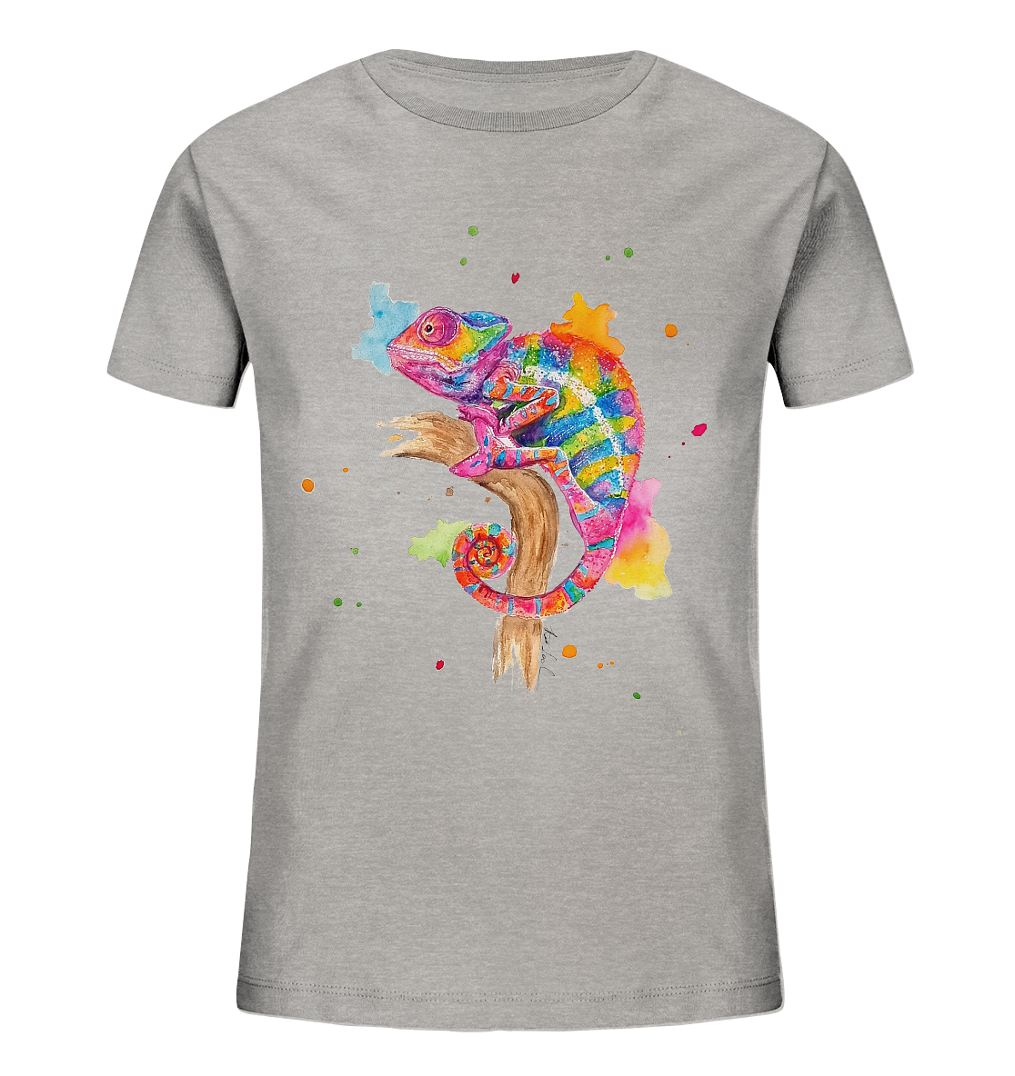 Buntes Chamäleon - Kids Organic Shirt