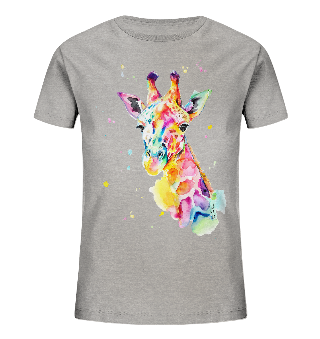 Bunte Giraffe - Kids Organic Shirt