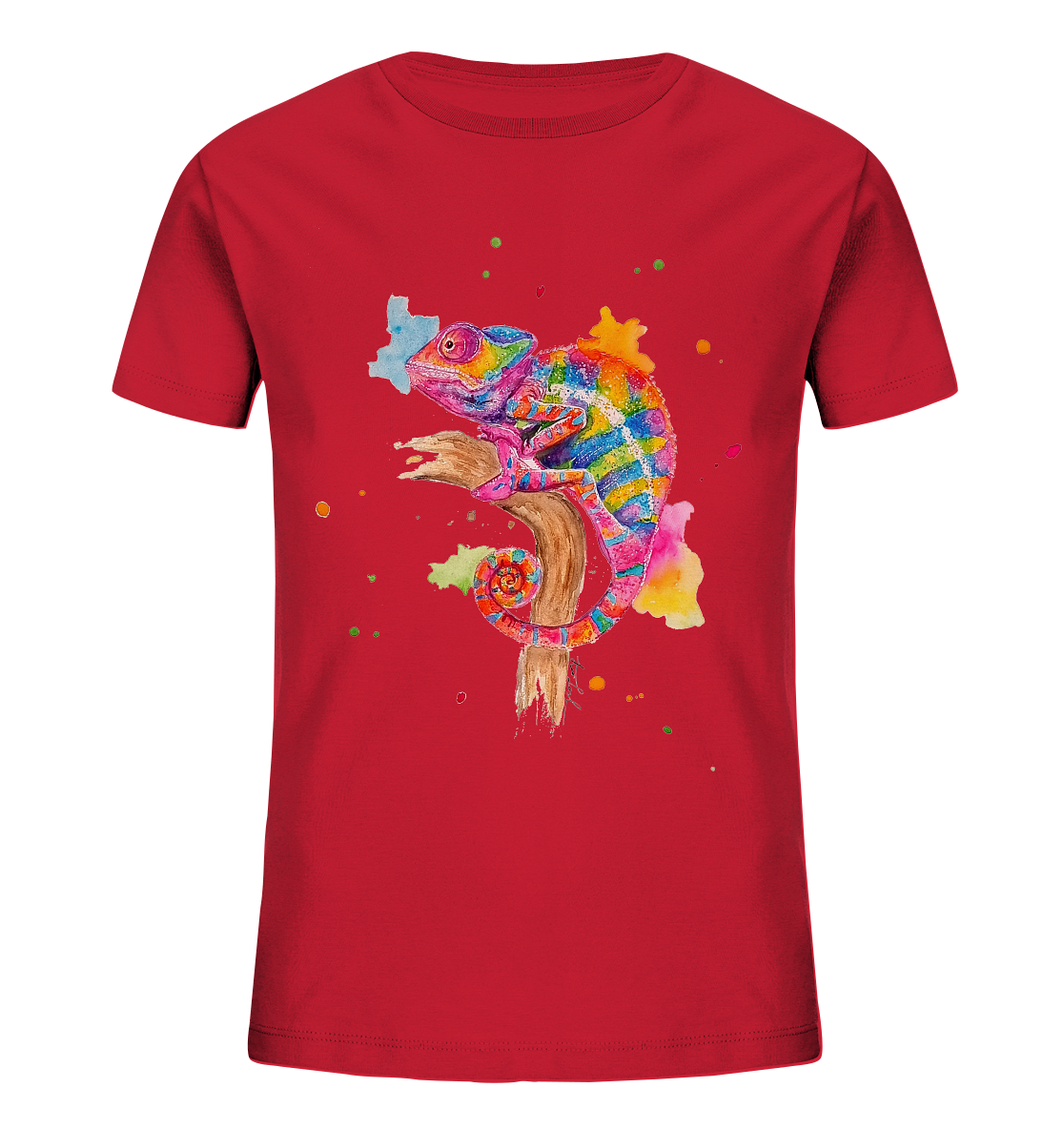 Buntes Chamäleon - Kids Organic Shirt