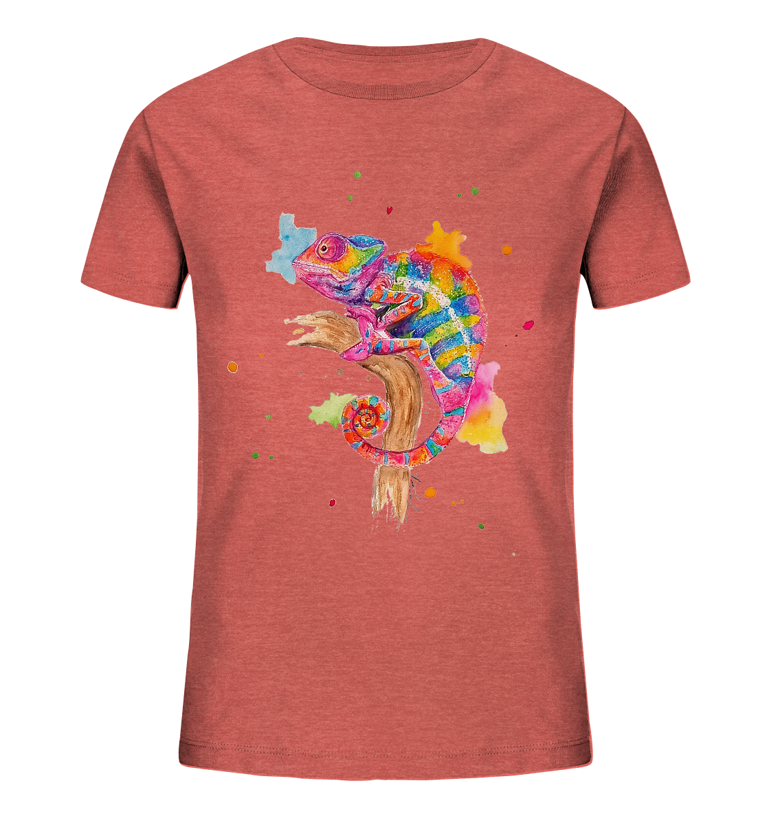 Buntes Chamäleon - Kids Organic Shirt