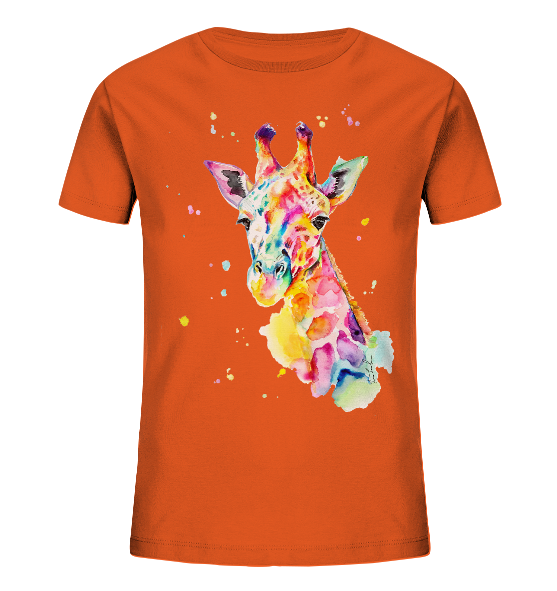 Bunte Giraffe - Kids Organic Shirt