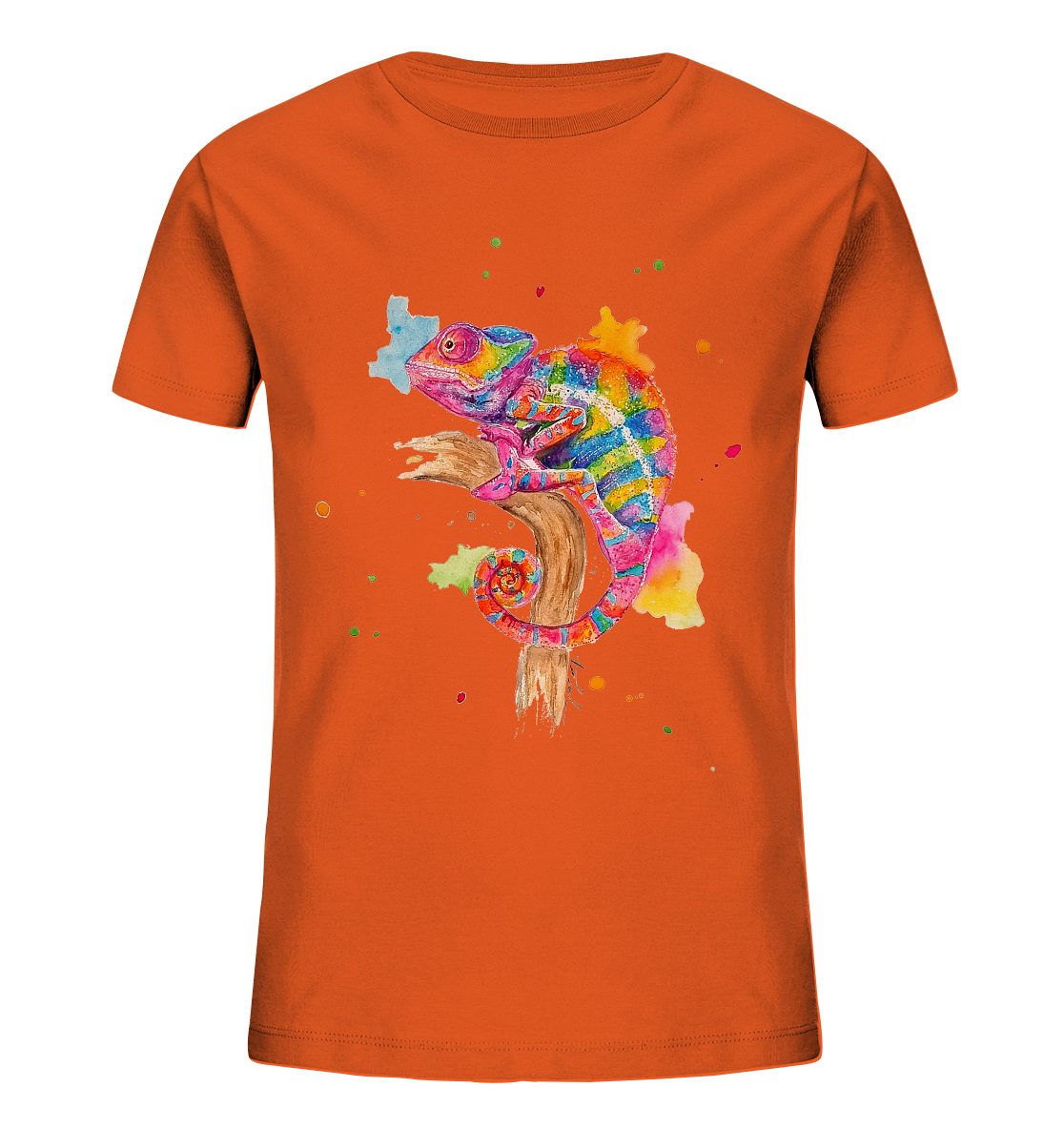 Buntes Chamäleon - Kids Organic Shirt