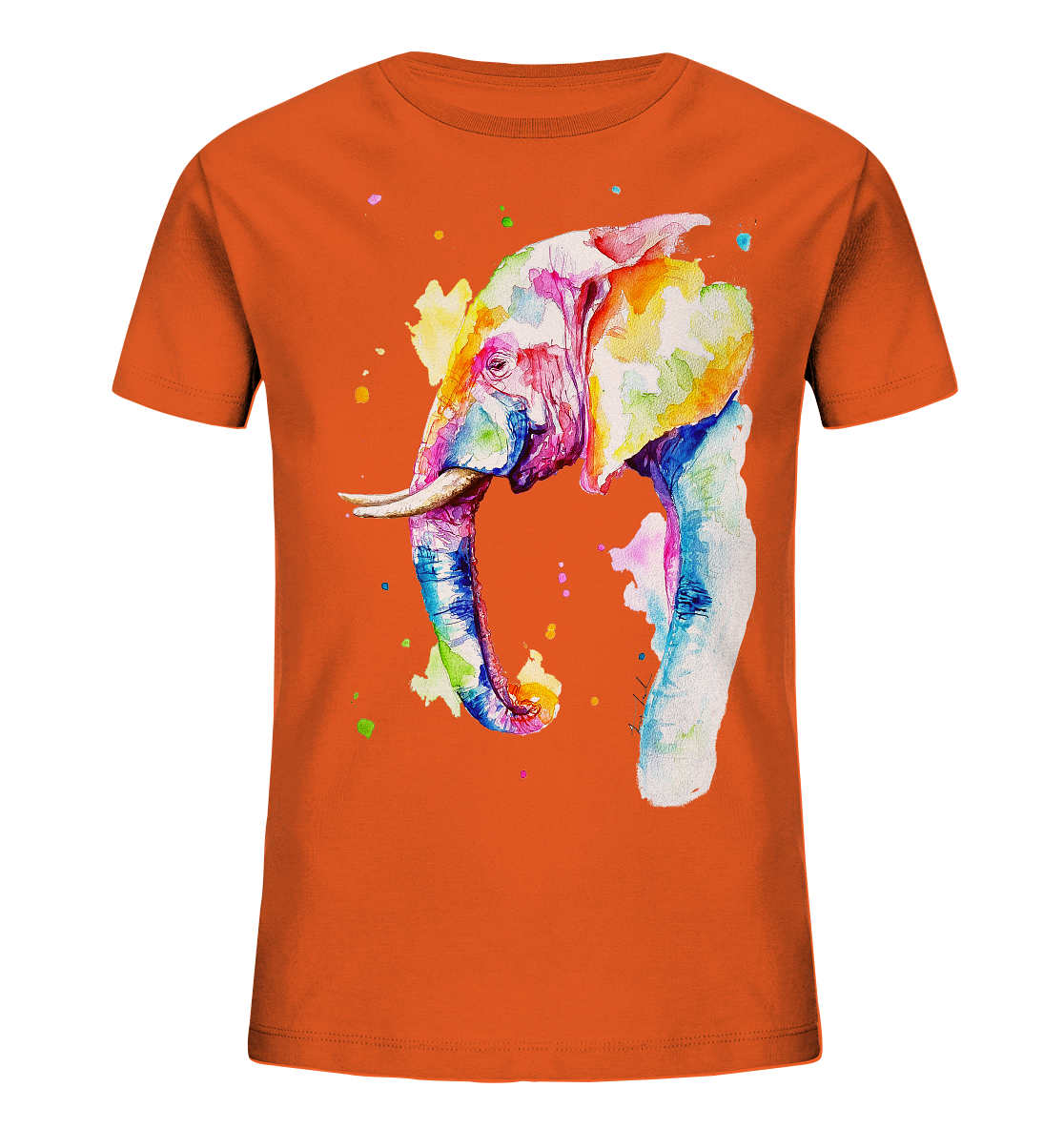 Bunter Elefant - Kids Organic Shirt