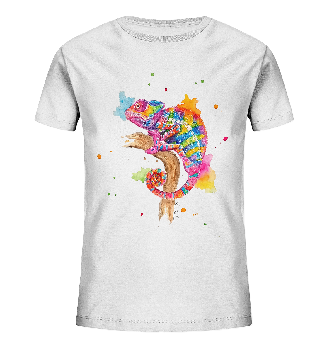 Buntes Chamäleon - Kids Organic Shirt