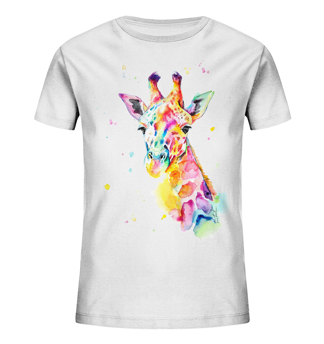 Bunte Giraffe - Kids Organic Shirt