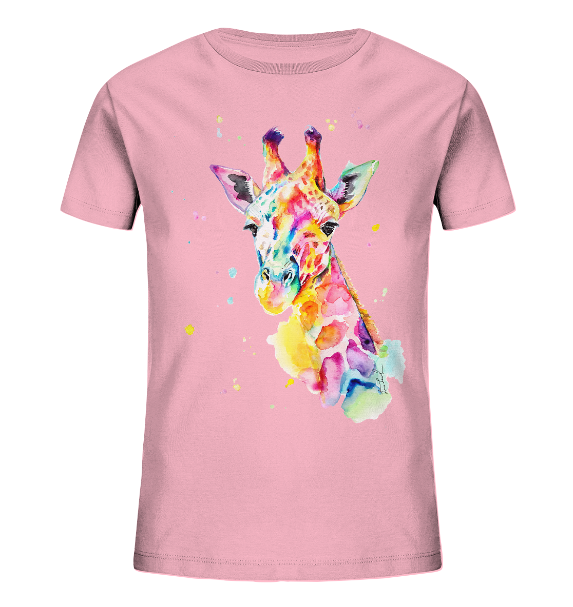Bunte Giraffe - Kids Organic Shirt