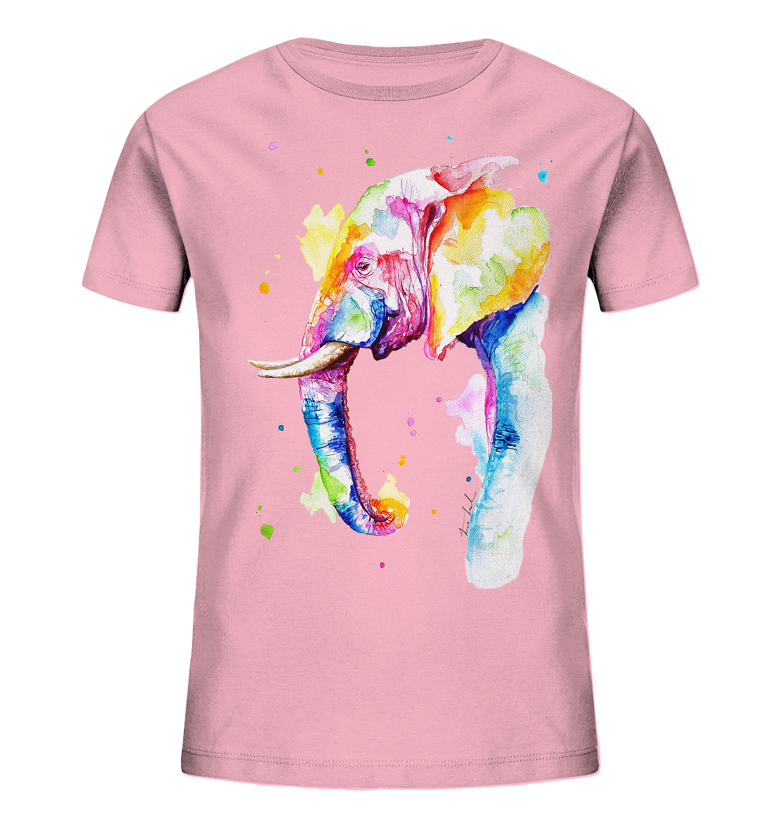 Bunter Elefant - Kids Organic Shirt