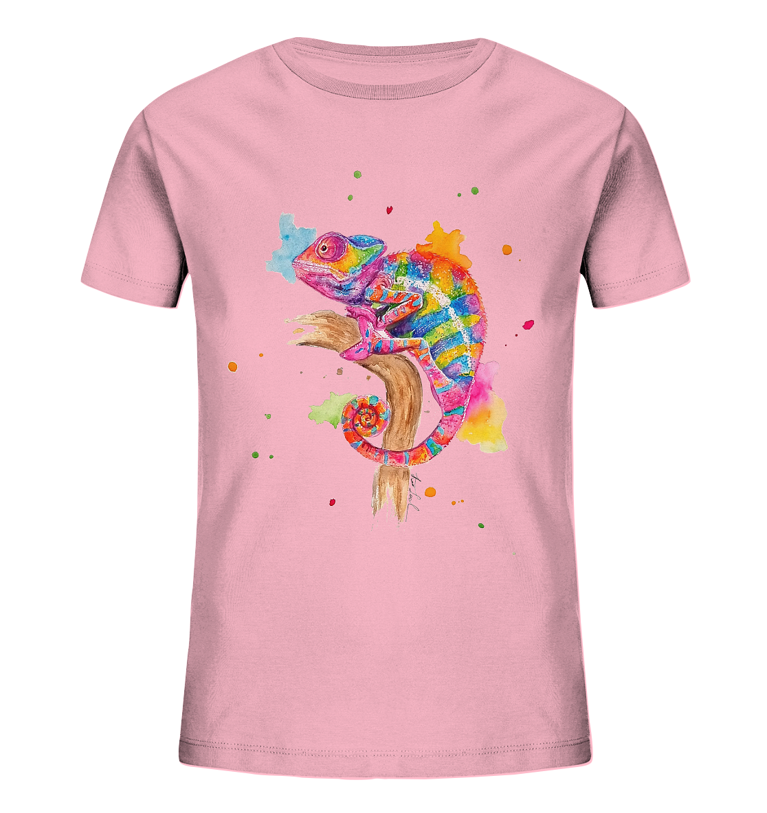Buntes Chamäleon - Kids Organic Shirt