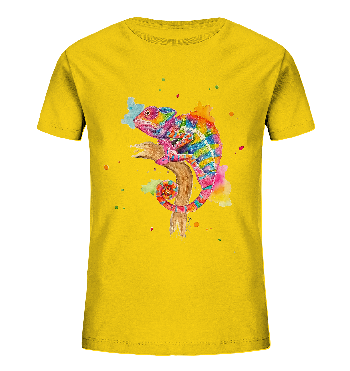 Buntes Chamäleon - Kids Organic Shirt