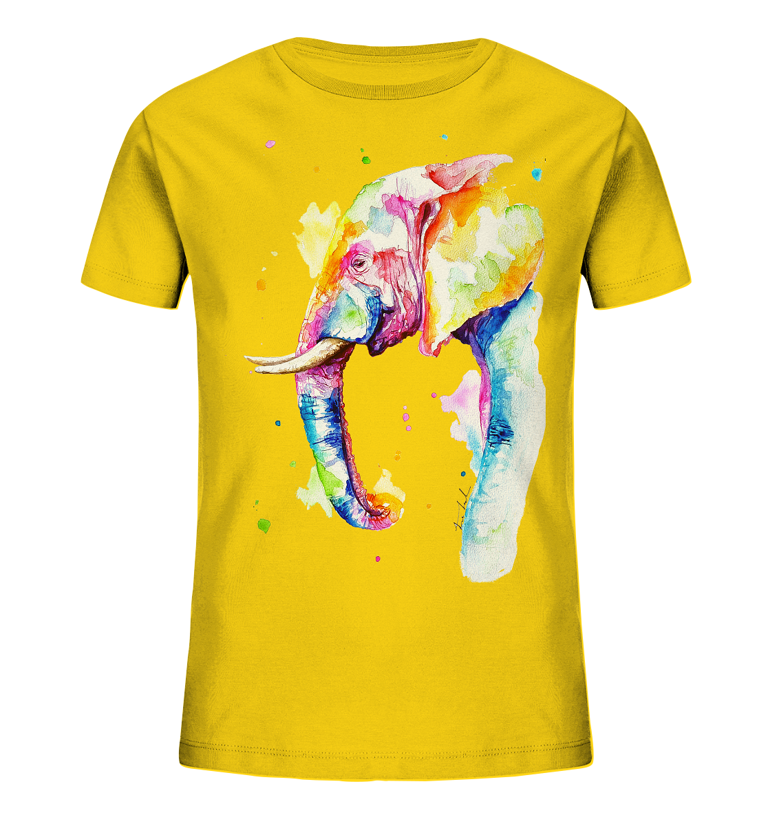 Bunter Elefant - Kids Organic Shirt