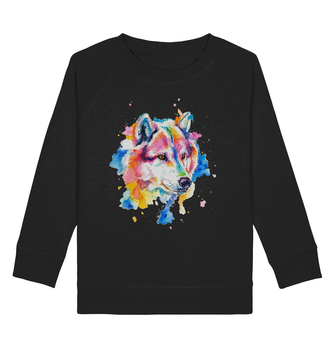 Bunter Wolf - Kids Organic Sweatshirt