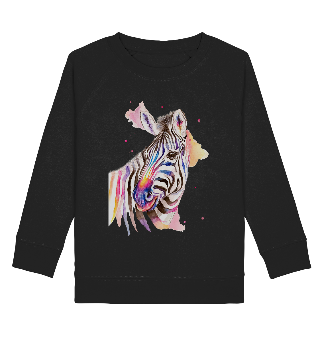 Buntes Zebra - Kids Organic Sweatshirt