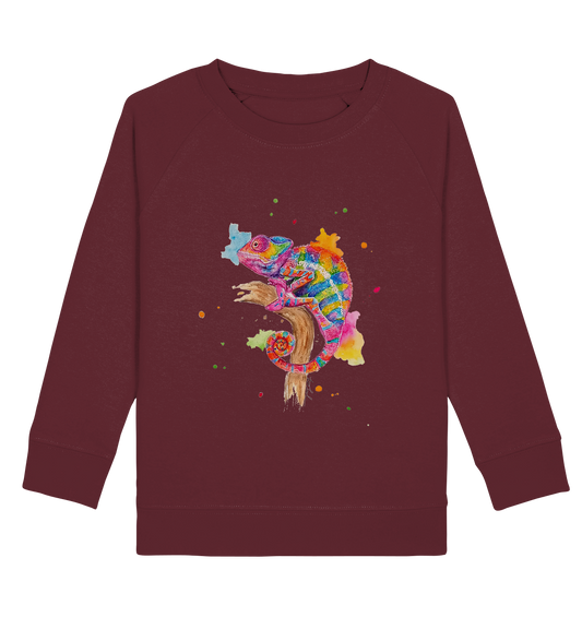Buntes Chamäleon  - Kids Organic Sweatshirt