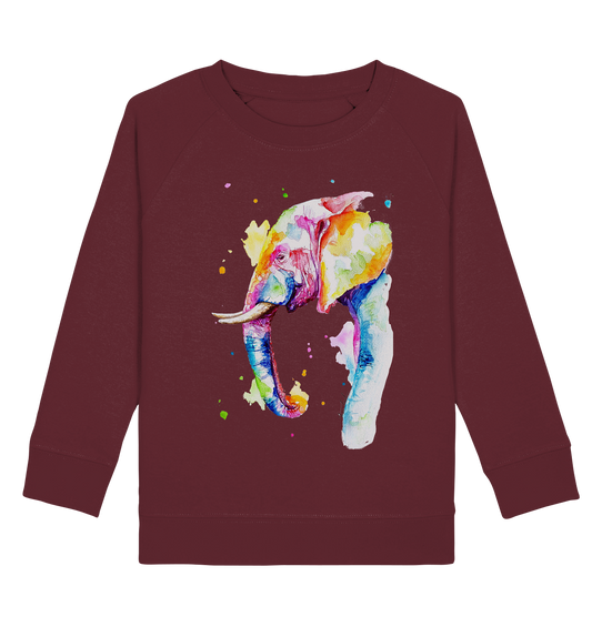 Bunter Elefant - Kids Organic Sweatshirt