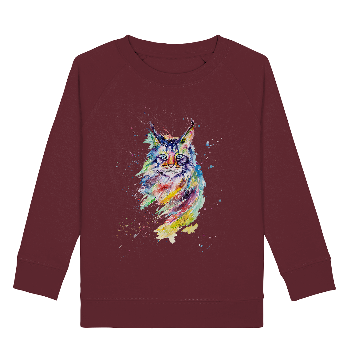 Bunte Katze - Kids Organic Sweatshirt