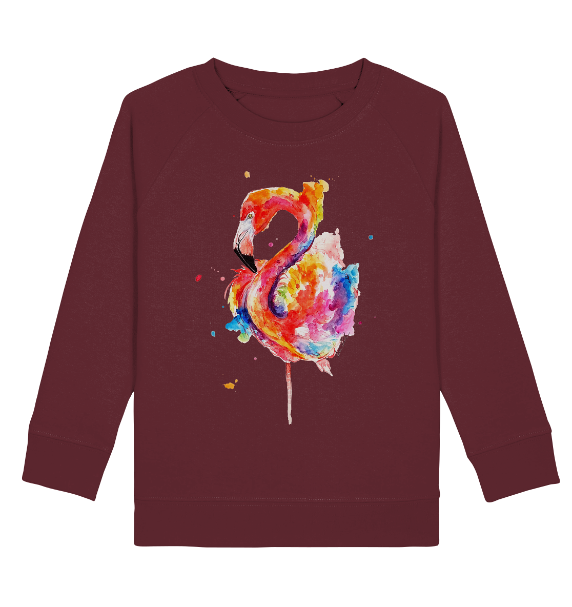 Buntes Flamingo - Kids Organic Sweatshirt