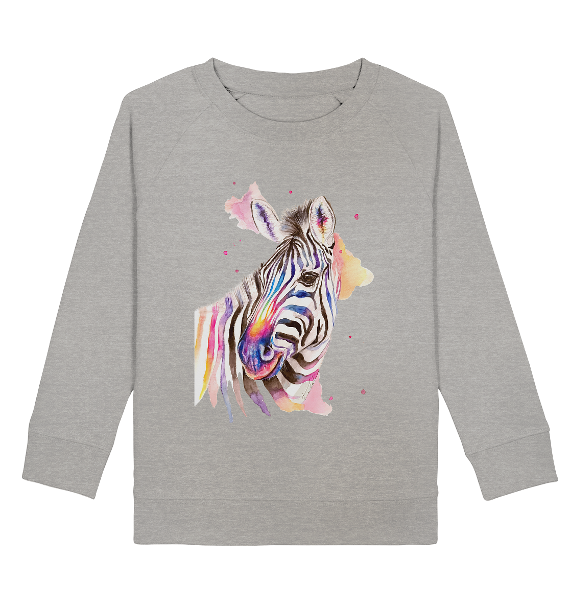 Buntes Zebra - Kids Organic Sweatshirt