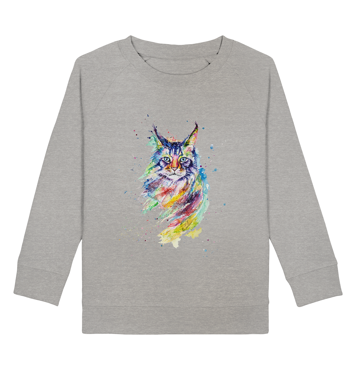Bunte Katze - Kids Organic Sweatshirt
