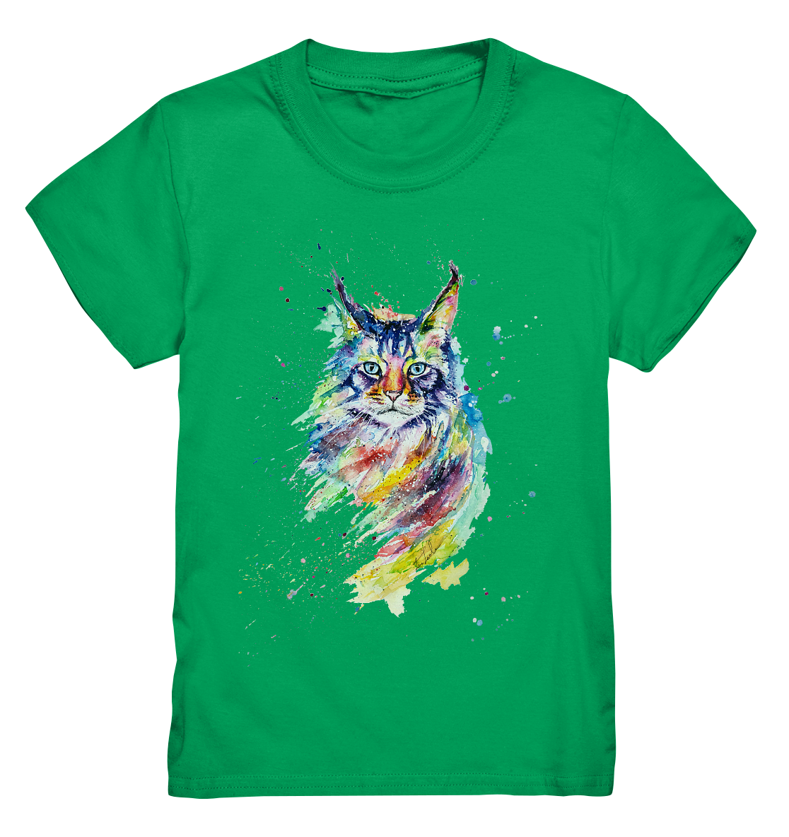 Bunte Katze - Kids Premium Shirt