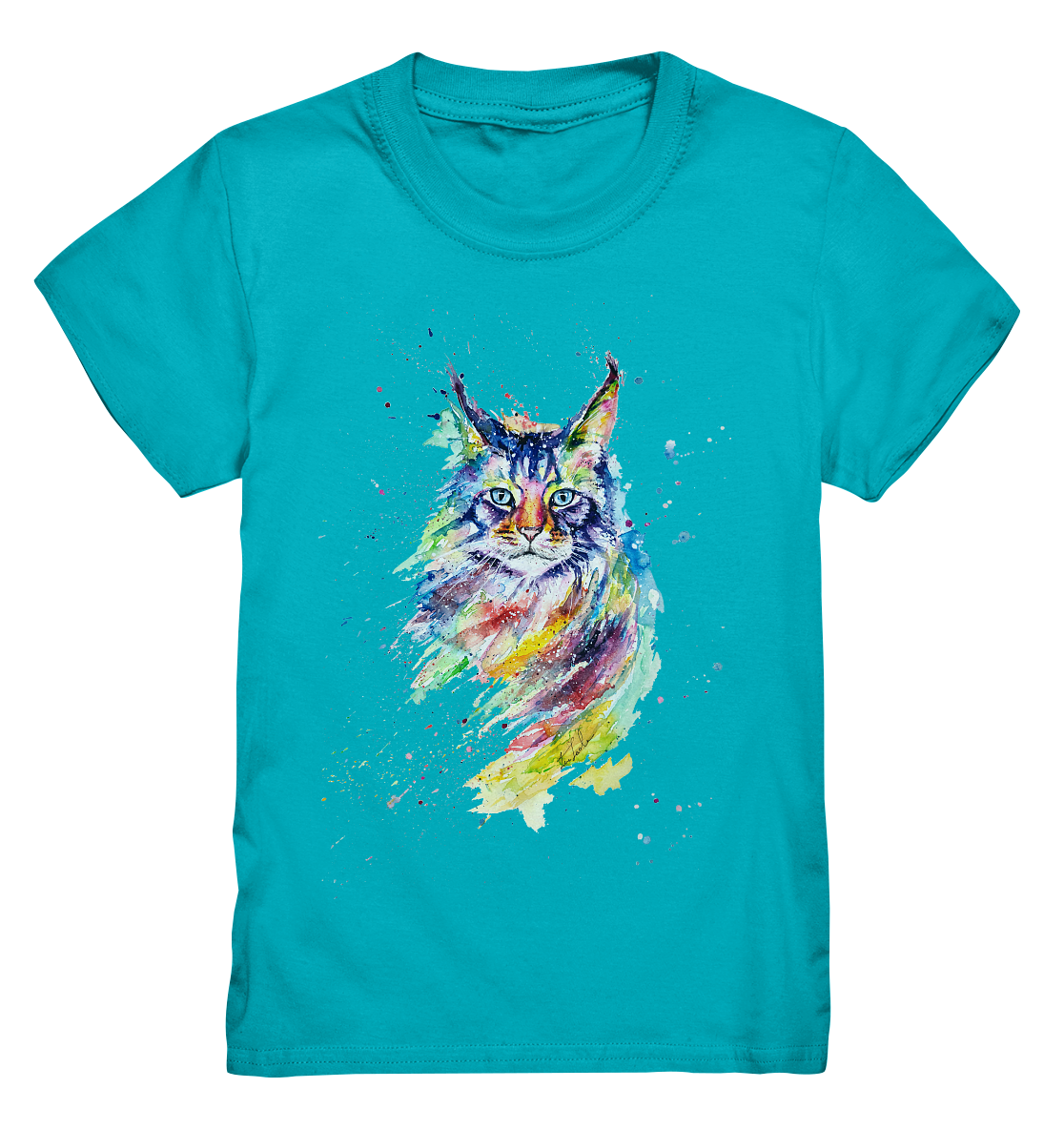 Bunte Katze - Kids Premium Shirt