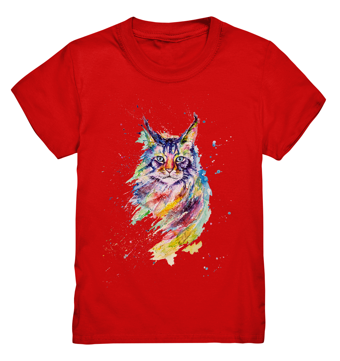 Bunte Katze - Kids Premium Shirt