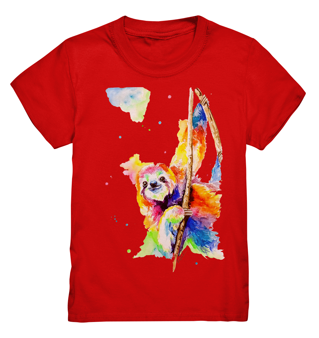 Buntes Faultier - Kids Premium Shirt