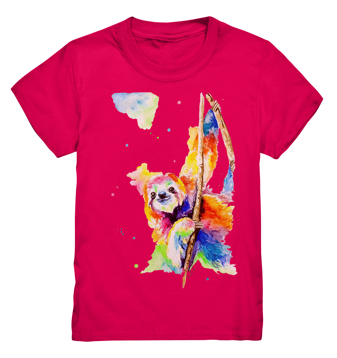 Buntes Faultier - Kids Premium Shirt