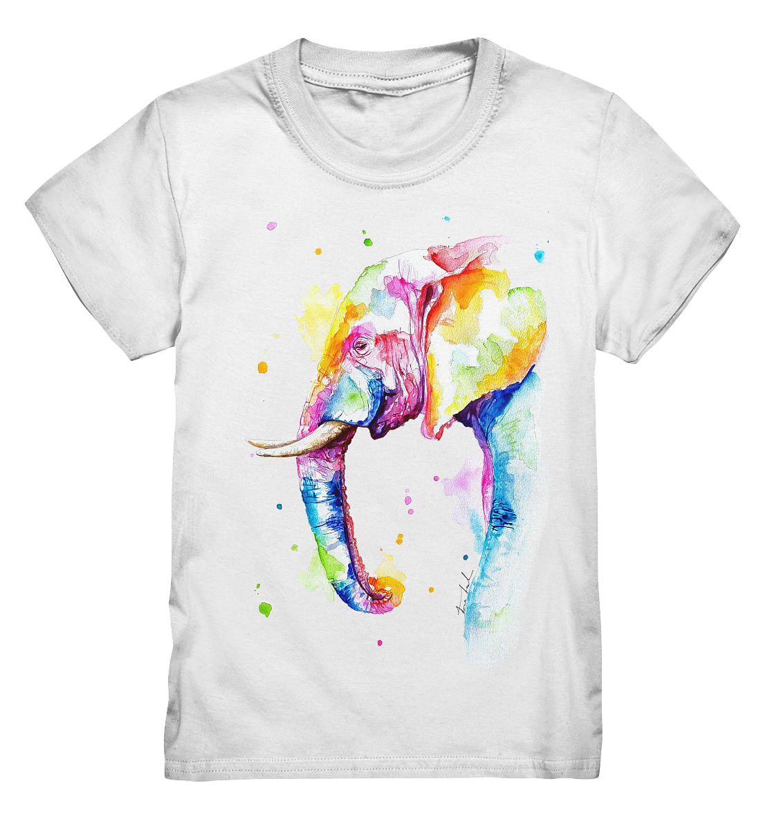 Bunter Elefant - Kids Premium Shirt