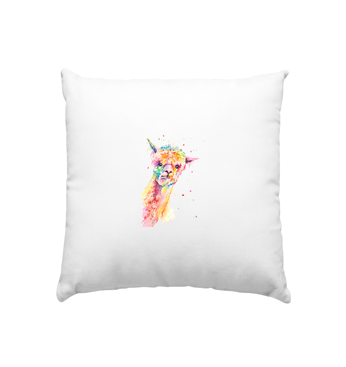 Lustiges Alpaka - Kissen 40x40cm