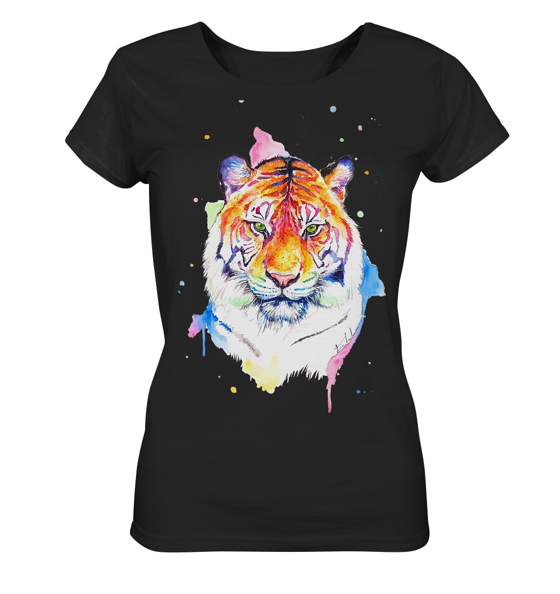 Bunter Tiger - Ladies Organic Basic Shirt