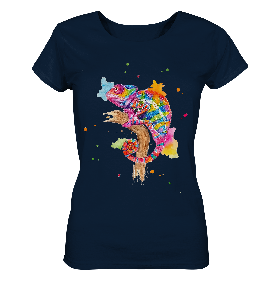 Buntes Chamäleon - Ladies Organic Shirt