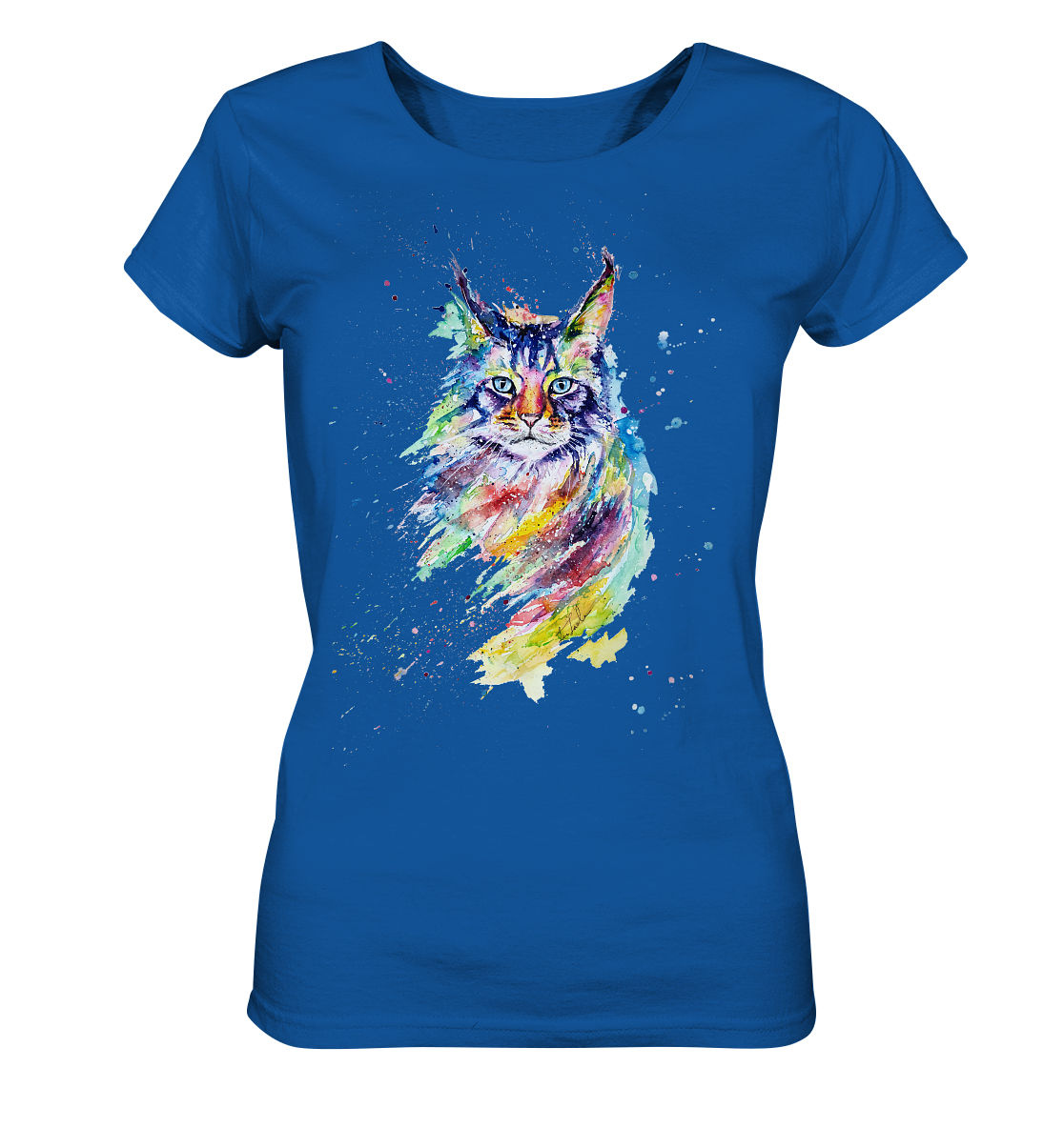 Bunte Katze - Ladies Organic Shirt