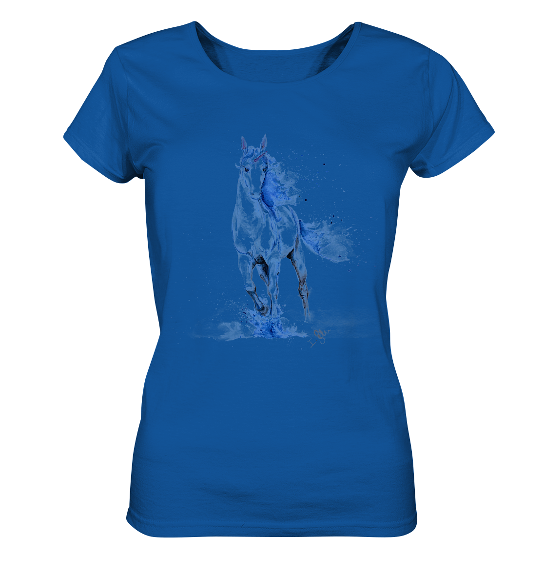 Blaues Einhorn - Ladies Organic Shirt