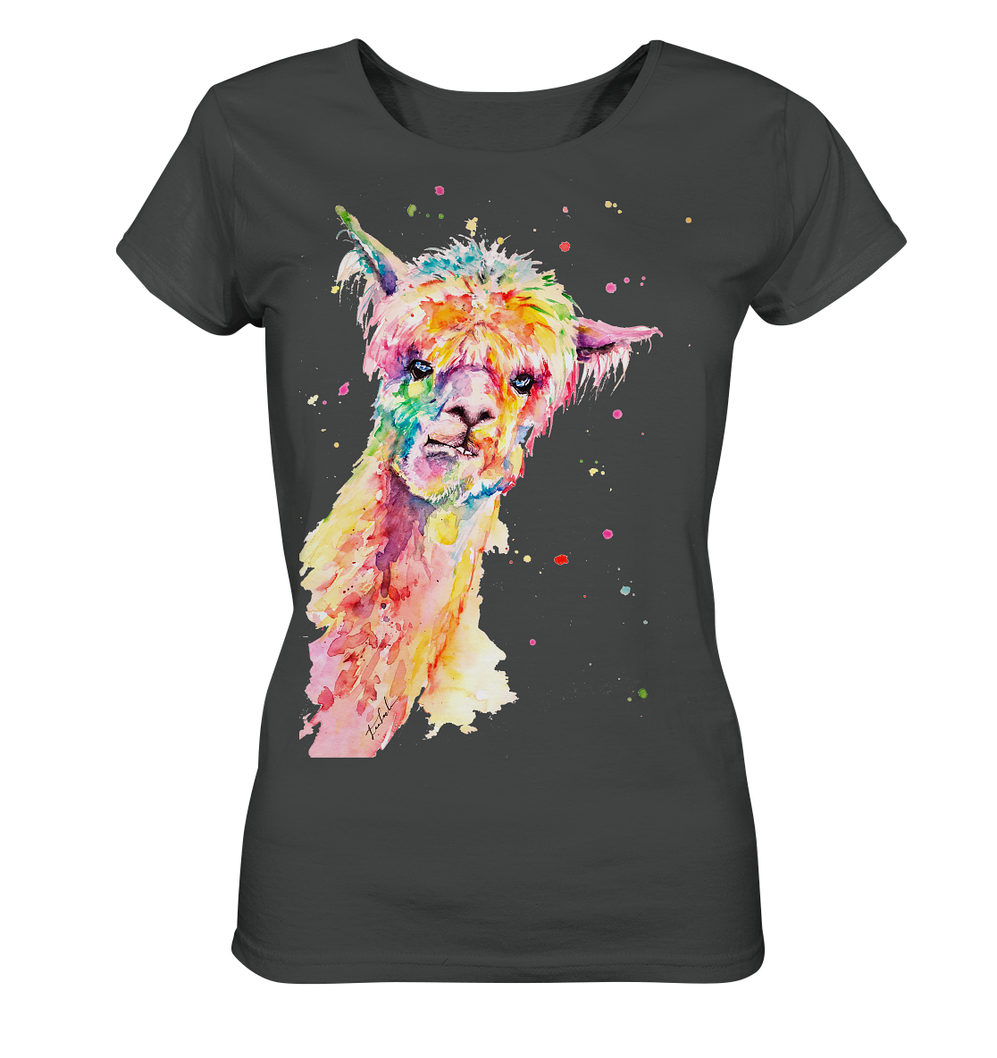 Lustiges Alpaka - Ladies Organic Shirt
