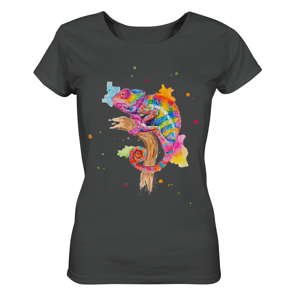 Buntes Chamäleon - Ladies Organic Shirt