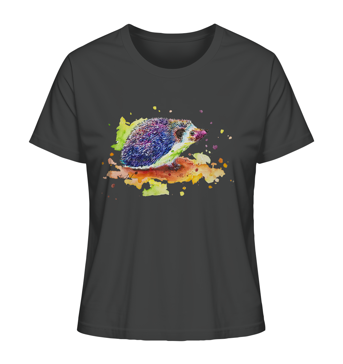 Motiv farbenfroher Igel - Ladies Organic Shirt