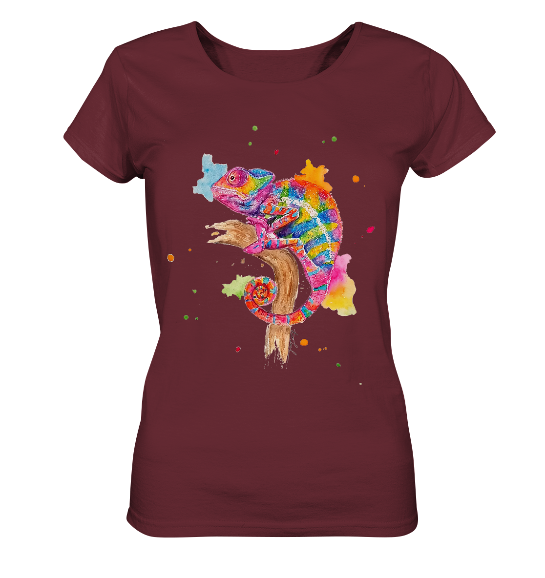 Buntes Chamäleon - Ladies Organic Shirt