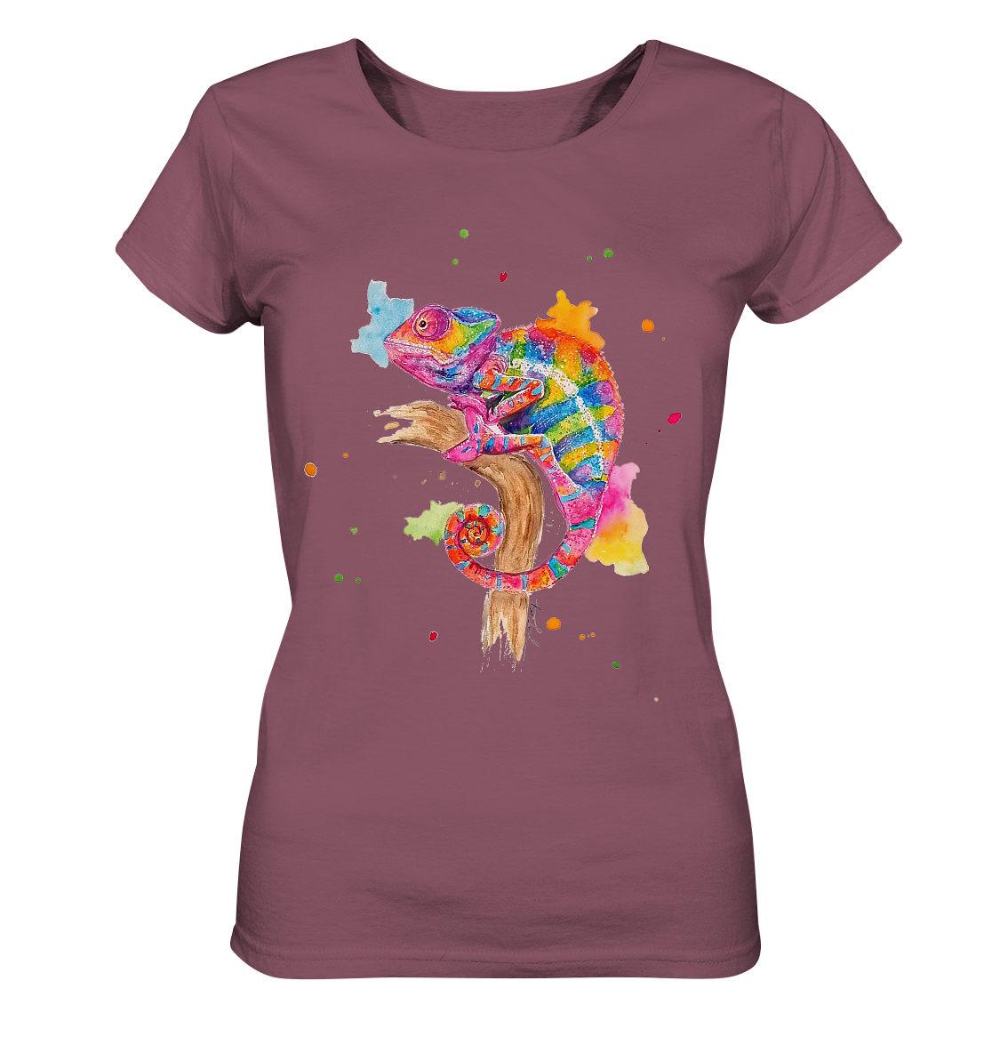 Buntes Chamäleon - Ladies Organic Shirt