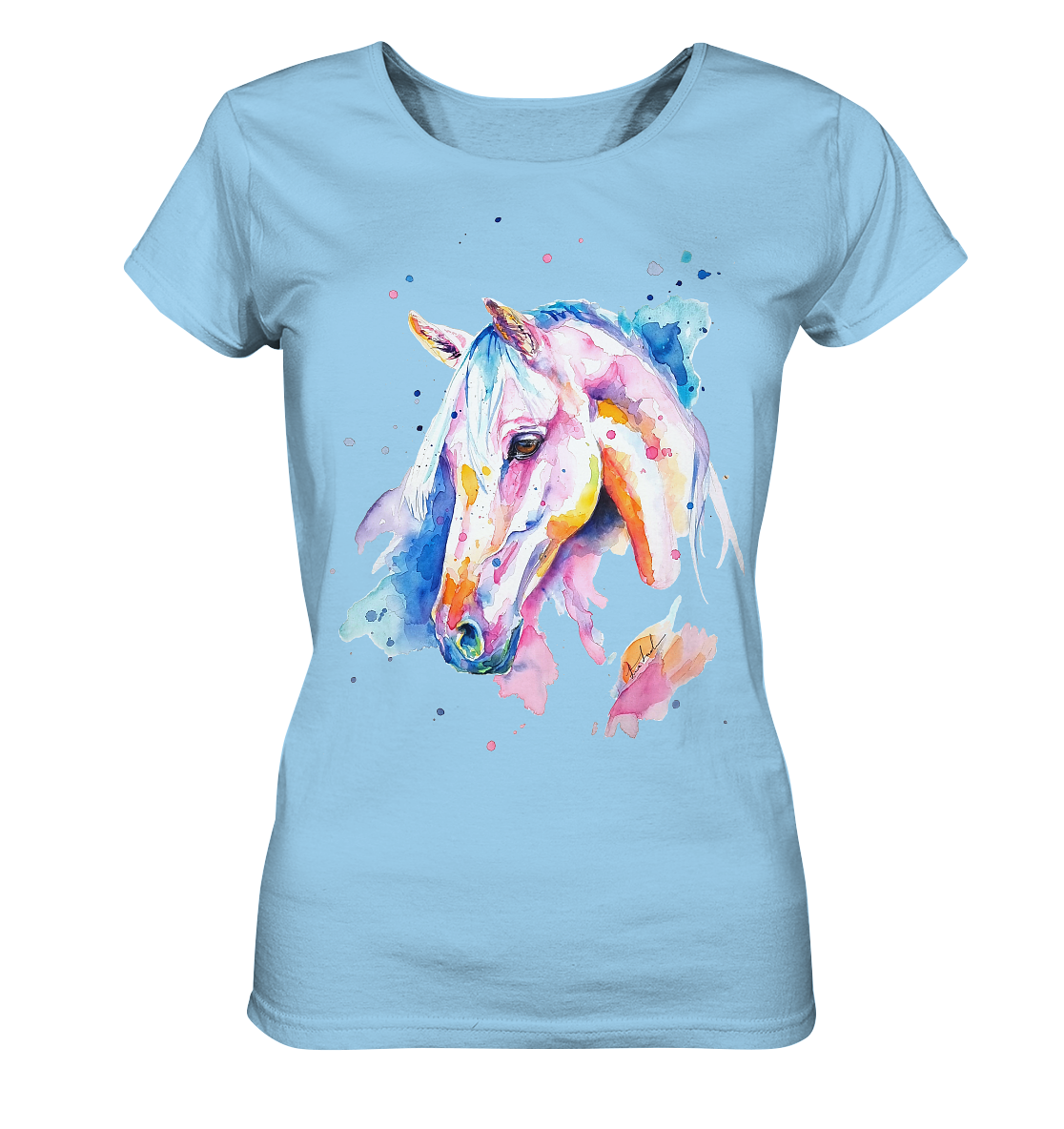 Buntes Pferd - Ladies Organic Shirt