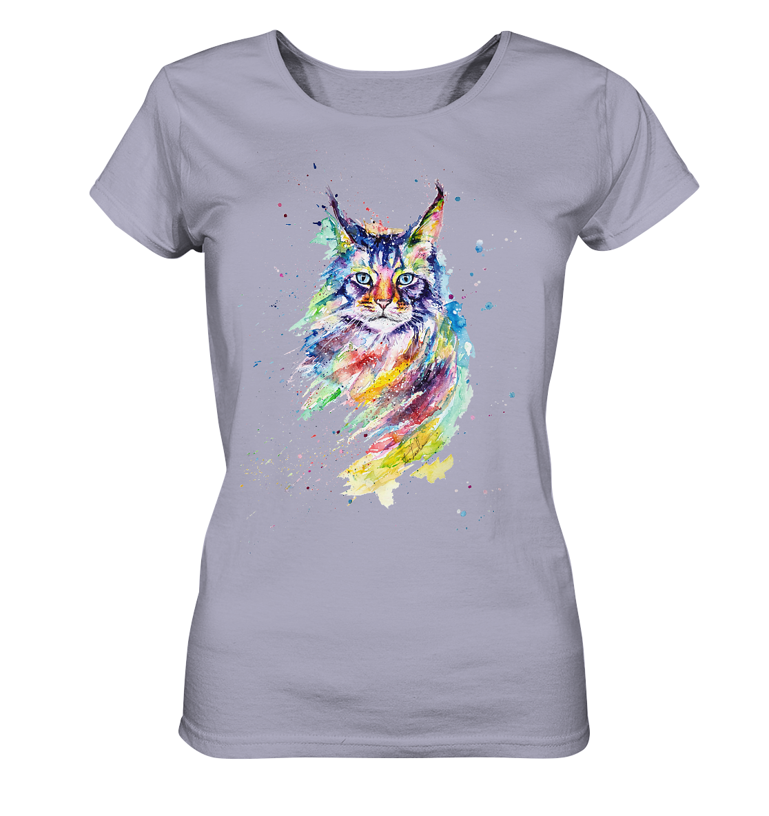 Bunte Katze - Ladies Organic Shirt