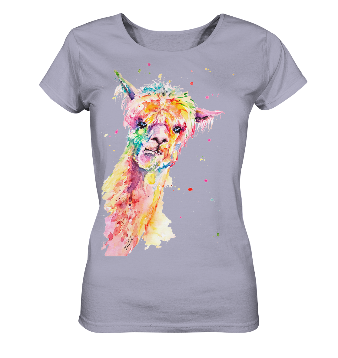 Lustiges Alpaka - Ladies Organic Shirt