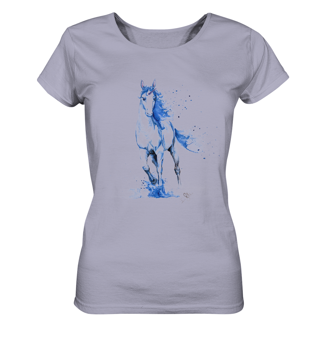 Blaues Einhorn - Ladies Organic Shirt