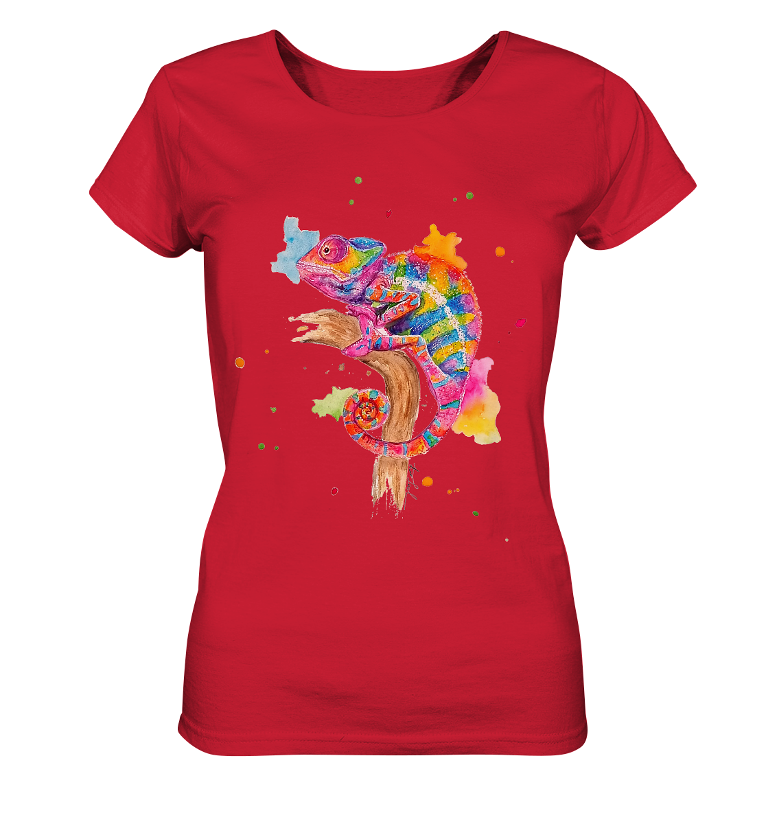 Buntes Chamäleon - Ladies Organic Shirt