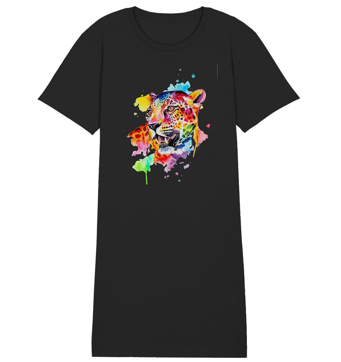 Bunter Leopard - Ladies Organic Shirt Dress