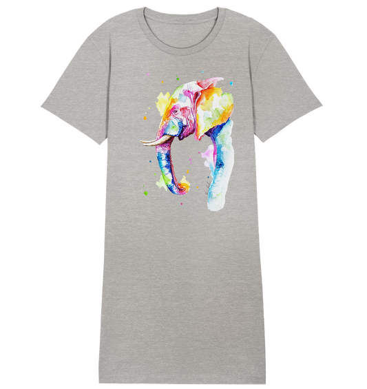 Bunter Elefant - Ladies Organic Shirt Dress