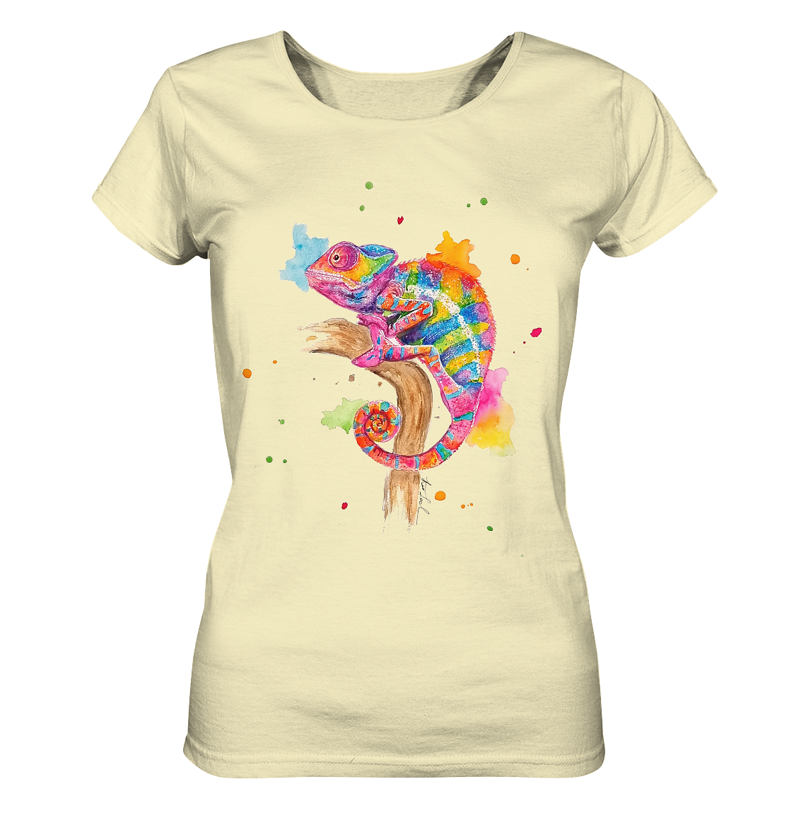 Buntes Chamäleon - Ladies Organic Shirt