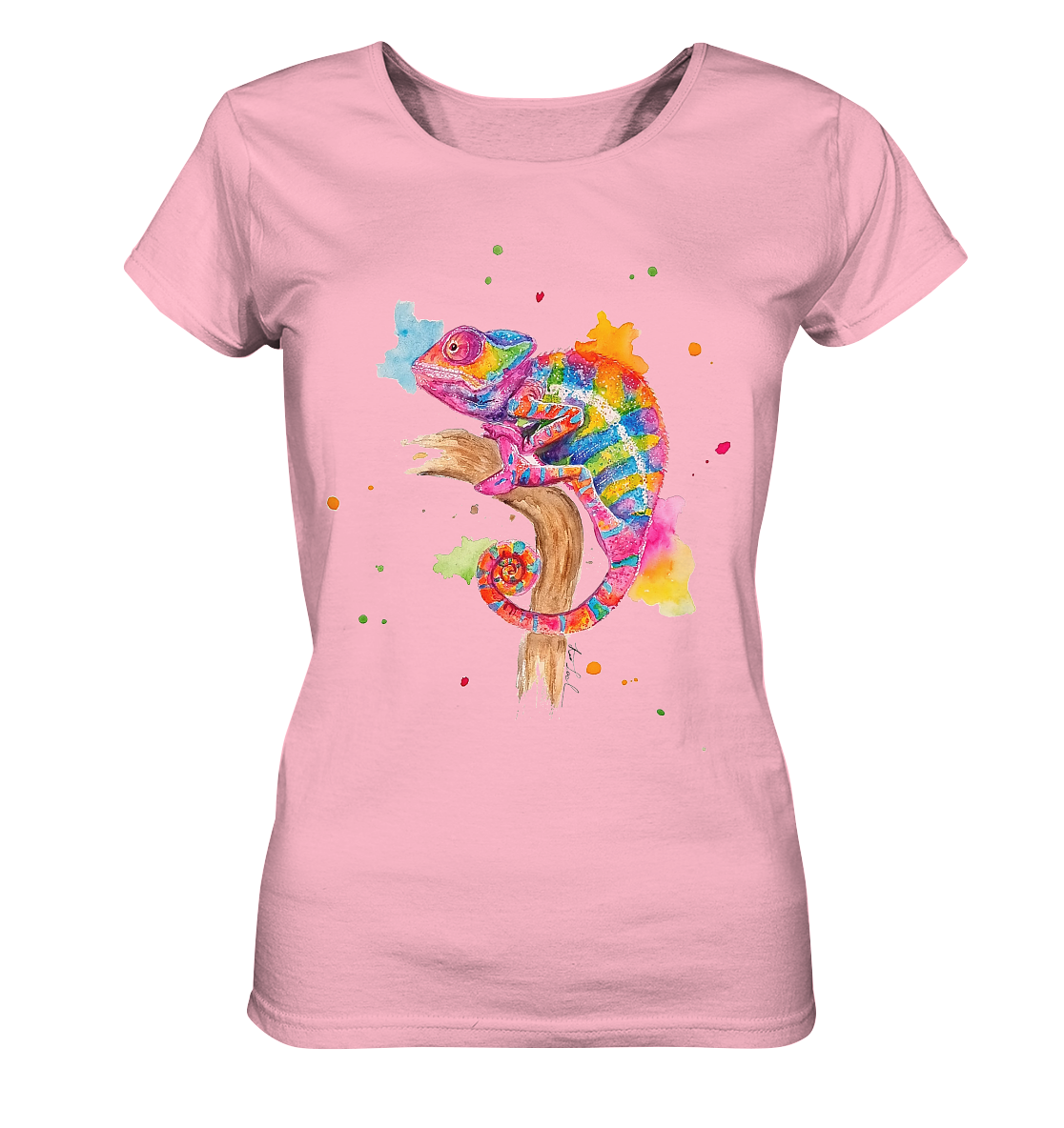 Buntes Chamäleon - Ladies Organic Shirt