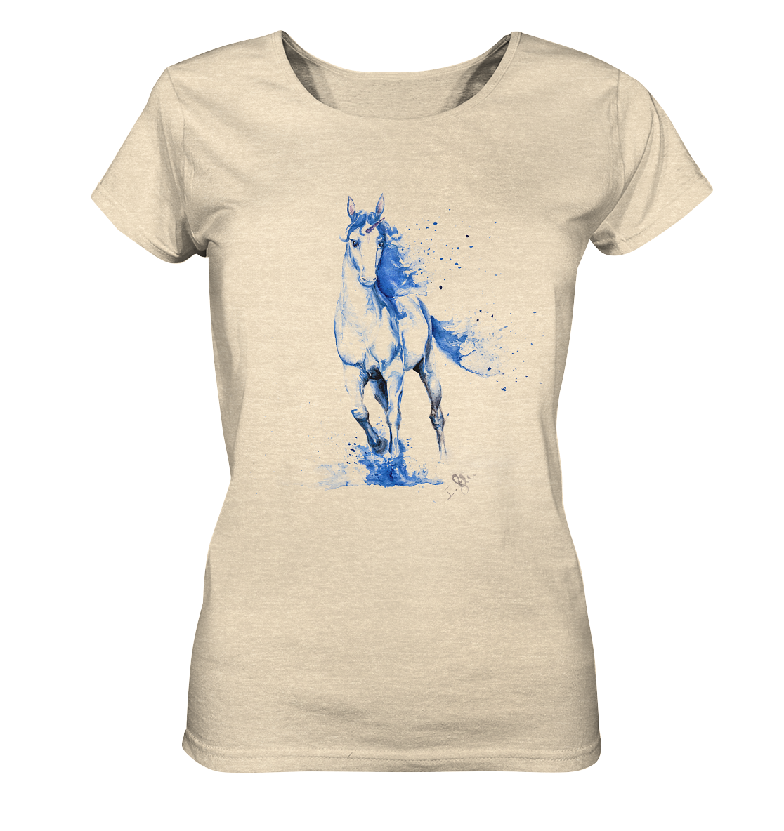 Blaues Einhorn - Ladies Organic Shirt