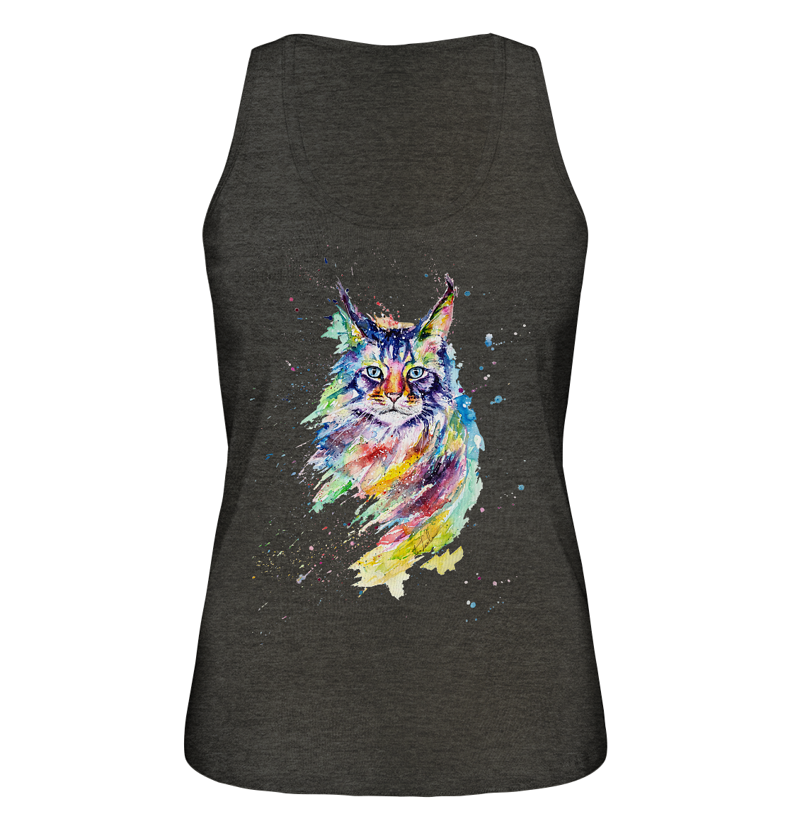 Bunte Katze - Ladies Organic Tank-Top